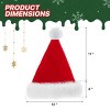 4/6 Pcs Classic Santa Hat, Plush Red Velvet Christmas Hats, Comfort Liner Gorros De Navidad for Christmas Decorations & Party - 2 of 4