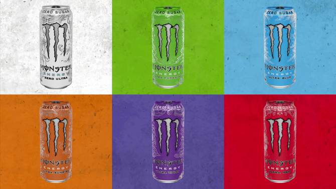 Monster Ultra Violet Energy Drinks - 4pk/16 fl oz Cans, 2 of 6, play video