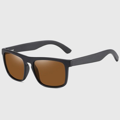Anna-Kaci Men's Wooden Frame Polarized Sunglasses - UV400 Protection