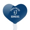 Ithaca College Bombers Logo Heart Love Cupcake Picks Toppers Decoration Set of 6 - 2 of 4