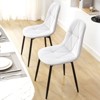 Hyleory Modern Upholstered Velvet Dining Chairs Set of 2 with Metal Legs and High Back, for Kitchen and Dining Room, Easy to Assemble and Clean - 4 of 4