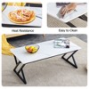 CAVINAS Coffee Table with Slate Top, Rectangular Living Room Furniture, Modern Metal Coffee Table for Living Room, Bedroom - 4 of 4