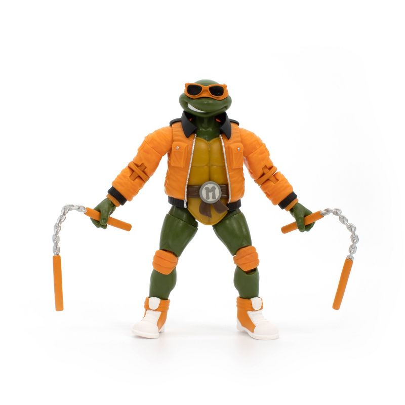 The Loyal Subjects Teenage Mutant Ninja Turtle Michelangelo Street Windbreaker Action Figure, 1 of 8