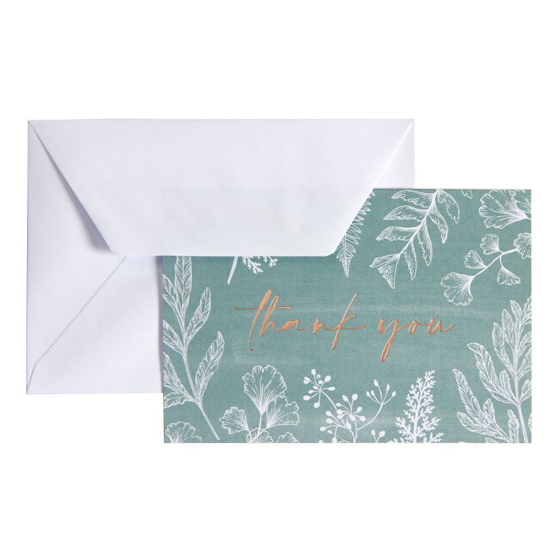 50ct Botanical Thank You Cards, 2 of 10