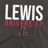 Men's Lewis University Official Stacked T-Shirt - 2 of 4