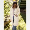 Womens Long Jackets Knee Length Cable Knit Sweater Cardigan Button Down Cozy Knitwear with Pockets Lightweight Knit Coats Fall Outwear - 2 of 4