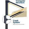 10' x 10' Extra Large Square Cantilever Umbrella - UV Protection, Adjustable Tilt, Sturdy Base, Easy Assembly, and Weather-Resistant Fabric. - 4 of 4