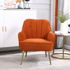Accent Chair Wide Armchair Single Sofa Upholstered Chair Solid Wood Frame Velvet Armchair For Home, Office, Living Room, Bedroom, Lounge - 2 of 4