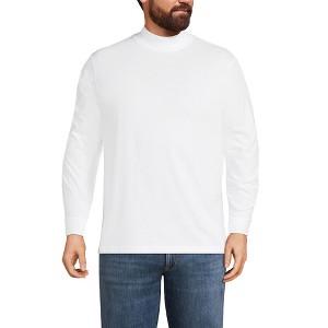 Lands' End Men's Super-T Mock Turtleneck - 1 of 4