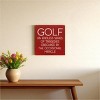 Slickblue Funny Golf Quote Wood Sign – Tragedies and Miracles – 7x7 Rustic Wall or Shelf Decor, Color Options - 2 of 3