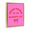 Stupell Industries Naughty List Member Floating Frame Canvas Art - 2 of 4