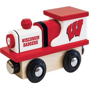MasterPieces Officially Licensed NCAA Wisconsin Badgers Wooden Toy Train Engine For Kids