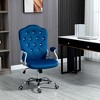 NicBex Office Chair with Height Adjustable Modern Velvet Button Tufted Computer Chair with Armrests, 5 Casters for Office, Study, Bedroom - 2 of 4