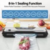 Aoibox Vacuum Sealer Machine with Starter Kit, Automatic Air Sealing for Food Storage, Built-in Cutter, Moist Mode, External Vacuum Function - 3 of 4