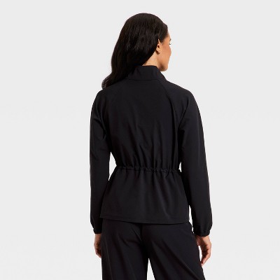 All In Motion Women's Woven Peplum Jacket - All In Motion™ Black M — фото 2