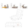 Modern Foldable Lounge Chair with Thick Fabric Cushion, 5-Position Adjustable Reclining Leisure Sofa for Living Room - 4 of 4