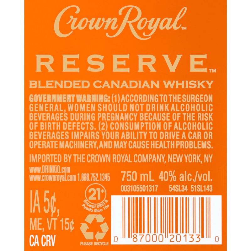 Crown Royal Special Reserve Whisky - 750ml Bottle, 3 of 11