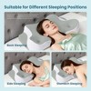 ChicFurnit Bed Pillows Supportive Memory Foam Pillow for Shoulder Ergonomic Neck Support Pillow for Bedroom, Gray, 24.02"*15.35"*5.12" - 2 of 4