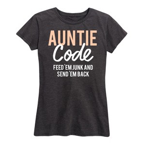 Women's - Instant Message - Auntie Code Short Sleeve Graphic T-Shirt - 1 of 4