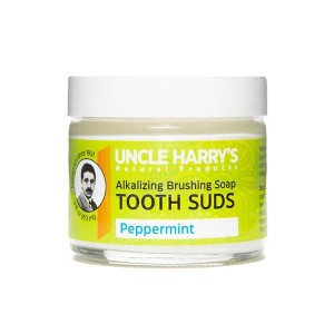 Uncle Harry’s Natural Products Alkalizing Nonabrasive Brushing Soap Tooth Suds, Peppermint, Remineralizes Tooth Enamel and Promotes Alkaline pH - 1 of 4