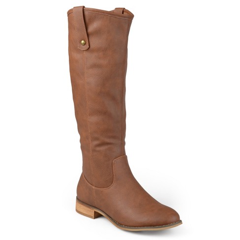Journee Collection Womens Taven Wide Calf Stacked Heel Riding Boots ...