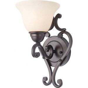 Maxim Lighting Manor 1 - Light Wall Light in  Oil Rubbed Bronze - 1 of 1