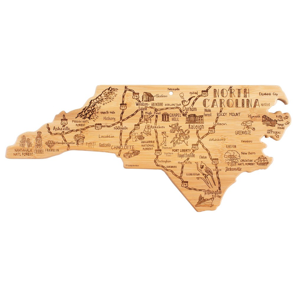 Photos - Chopping Board / Coaster Totally Bamboo Destination North Carolina Cutting Board