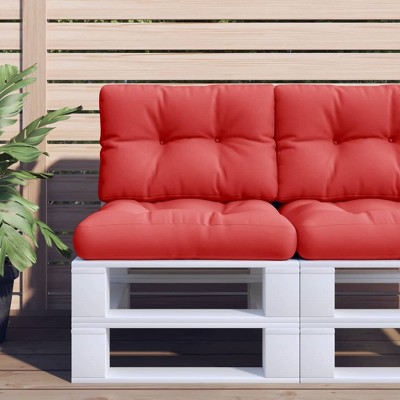 vidaXL Pallet Cushion Red 19.7"x15.7"x4.7" Fabric