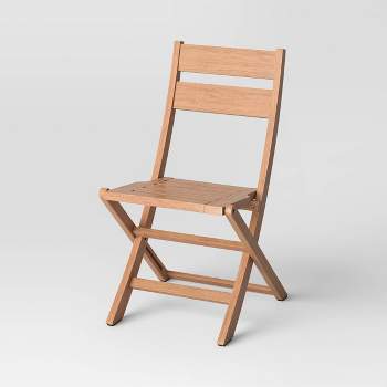Ferron Wood Outdoor Portable Sport Chair Natural - Threshold™ designed with Studio McGee