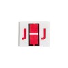 Smead A-Z Color-Coded Bar-Style End Tab Labels Letter J Red 500/Roll 67080 - 4 of 4