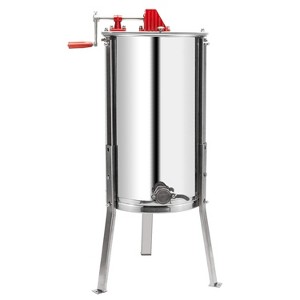 VINGLI 3 Frames Manual Honey Extractor Separator, Food Grade Stainless Steel Honeycomb Spinner Drum Crank With Adjustable Height Stands - 1 of 4