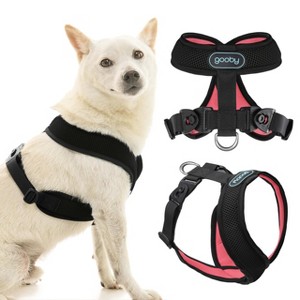 Gooby Comfort X Harness Dual Snap Mesh in Dog Harness Dark Pink, X - 1 of 1