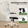 GlasFlength Task and Office Chairs Adjustable Office Chair Ergonomic Swivel Chair Computer Arm Chair for Long Sitting, White, 23.43"*23.43"*48.4" - 4 of 4