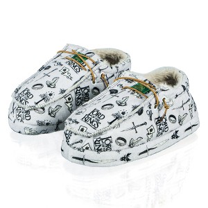 Seven Times Six Lord of The Rings Slippers Adult Lace Up Fleece Lined Moccasin Socks - 1 of 4