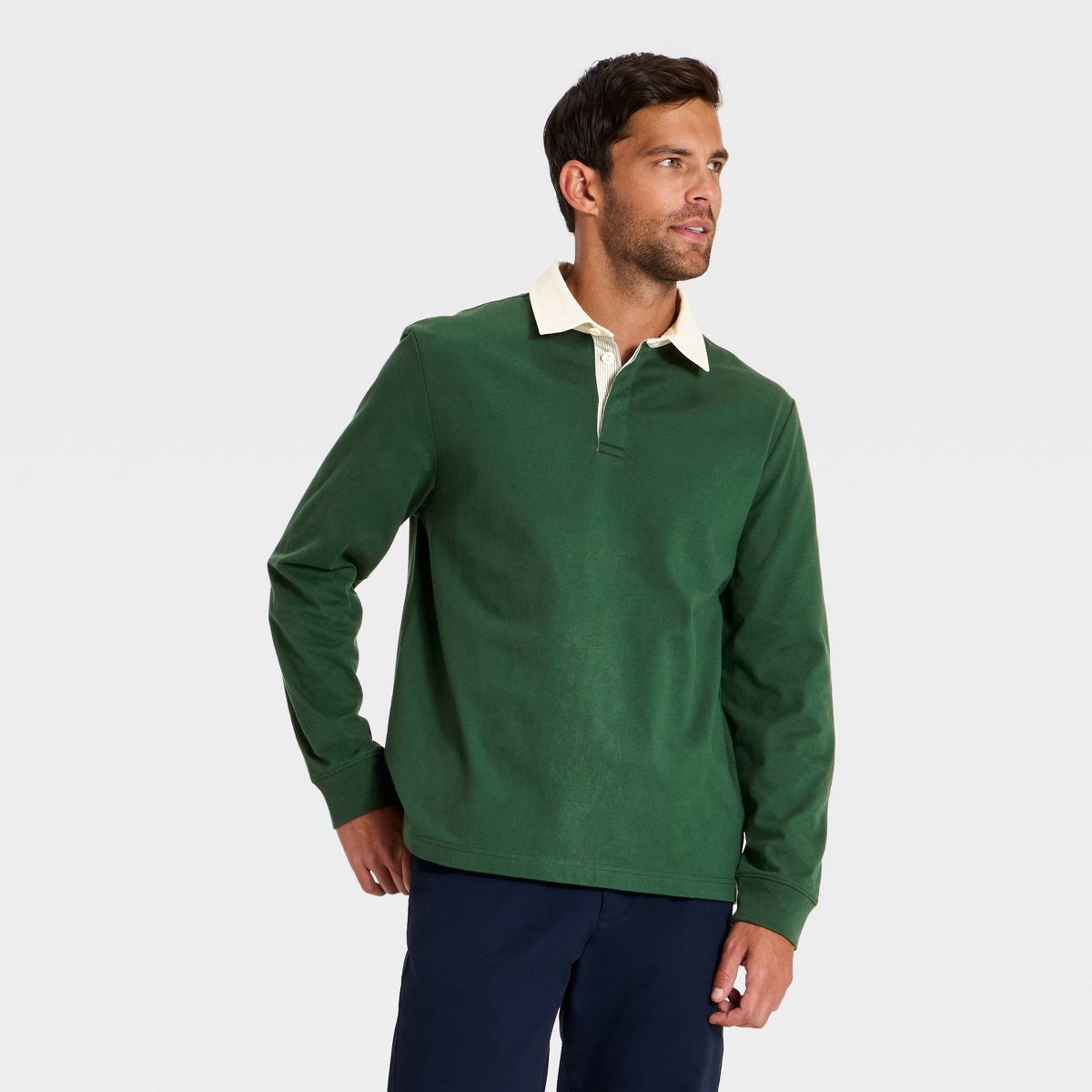 Men's Long Sleeve Rugby Shirt - Goodfellow & Co™ - thumbnail 7