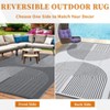 Outdoor Rug Waterproof Plastic Straw Rug, UV Resistant Foldable Camping, Picnic, Patio, Deck, Balcony & RV Outdoor Rug - 4 of 4