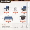 ALAULM Aluminum Patio Furniture Set Modern Metal Outdoor Conversation Sets w/45in Propane Fire Pit Table, Swivel Rocking Chairs w/5.1 Inch Cushion - 2 of 4