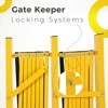 Expandable Barricade Gate Metal with Wheels, Folding Portable Security Barrier, Retractable Traffic Fence for Road Construction, Garage - 4 of 4