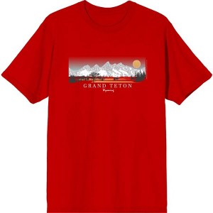 Adventure Society Grand Teton Wyoming Men's Short Sleeve Tee - 1 of 2