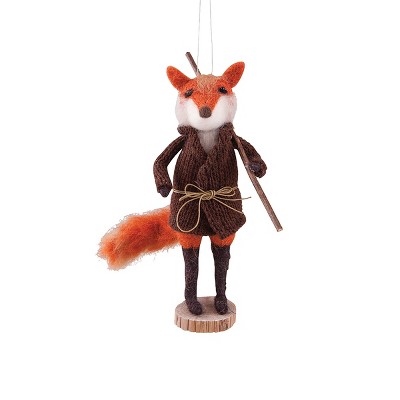 Gallerie II Traveling Fox Christmas Xmas Ornament