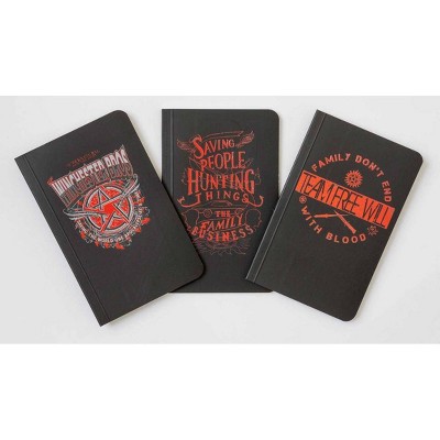Supernatural Pocket Notebook Collection (Set of 3) - (Science Fiction Fantasy) by  Insight Editions (Paperback)