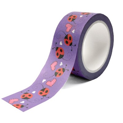 Mary Engelbreit Ladybugs Purple Crafting Washi Tape 20mm