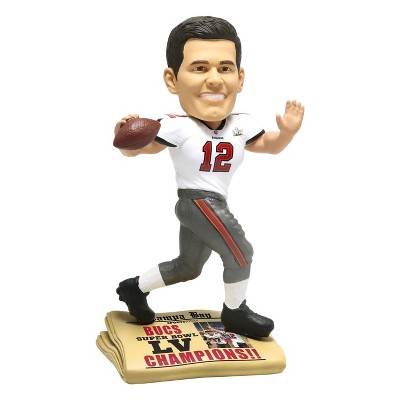 Forever Collectibles Tampa Bay Buccaneers Superbowl LV NFL Bobble Head | Newspaper Tom Brady