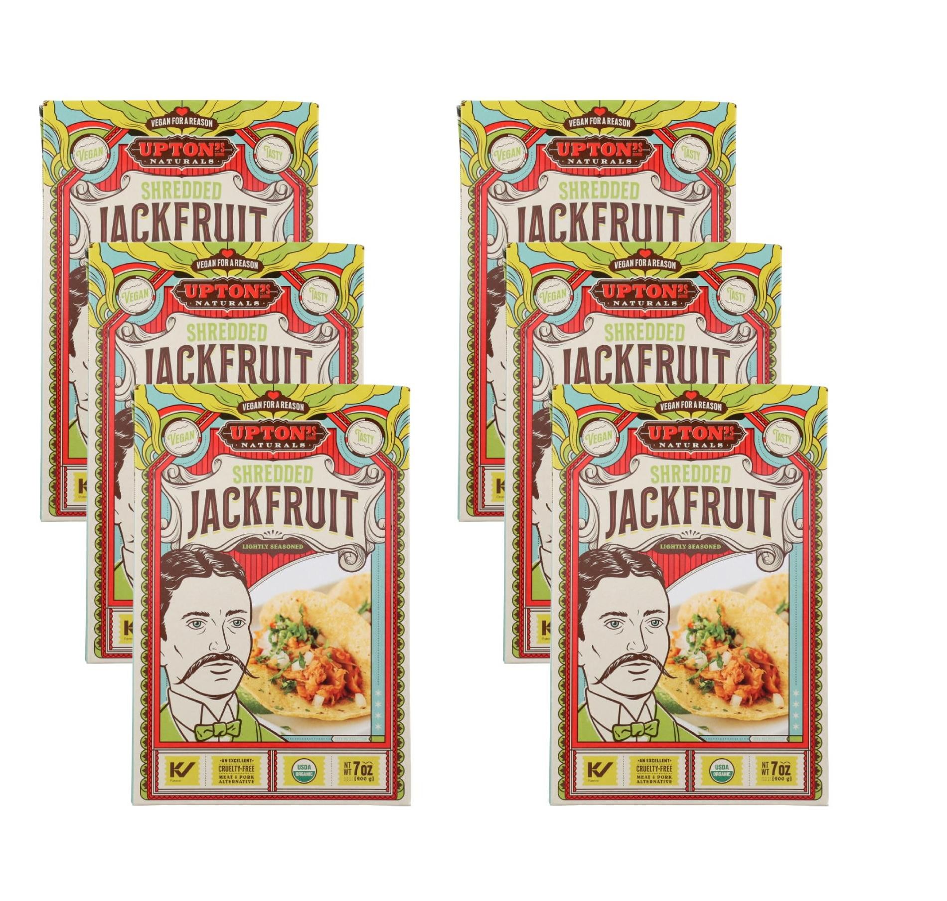 Upton's Naturals Organic Shredded Jackfruit Lightly Seasoned - Case of 6/7 oz