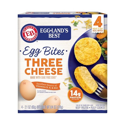 Eggland's Best Frozen Cage Free Three Cheese Egg Bites - 8.4oz/4ct
