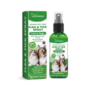 Pet Deworming Spray - Effective in eliminating parasites from dogs and cats' fur and skin, suitable for daily gentle cleaning and care of pets. - 1 of 4
