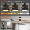 TALOYA 42 in. Black Ceiling Fan with Light and Remote, Reversible Quiet DC Motor for Bedroom Dining Living Room - 2 of 4