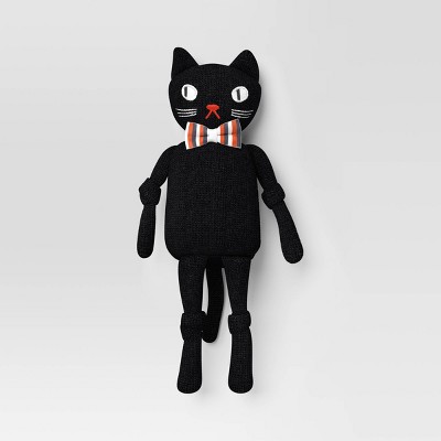 Knit Cat Sitabout Character Figurine - Hyde and EEK! Boutique™ Black