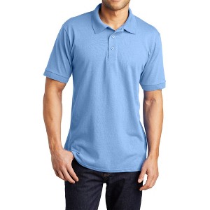 Mafoose Men's Short Sleeve Casual Tall Core Blend Jersey Knit Polo T-shirt - 1 of 4