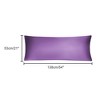 PiccoCasa Zippered Closure Silky Satin Body Long Pillowcase - 4 of 4
